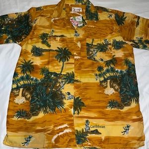 Waikiki Creations XL Hawaiian Shirt Destinations NWT